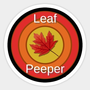 Leaf Peeper Fall Autumn Color Watching Sticker